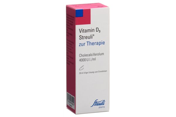 Vitamine D3 Streuli 4000 UI/ml pour thérapie solution buvable fl 30 ml