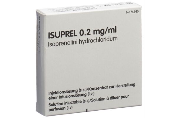 Isuprel Inf Konz 0.2 mg/ml 5 Amp 1 ml