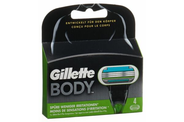Gillette Body Systermklingen 4 Stk
