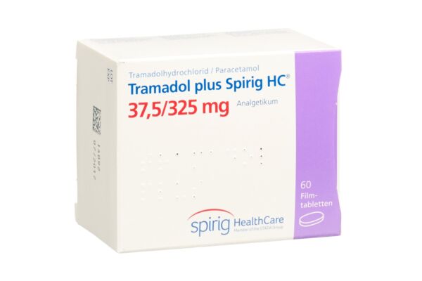 Tramadol plus Spirig HC cpr pell 37.5/325mg 60 pce