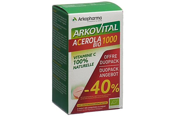 Arkovital Acerola Arkopharma cpr 1000 mg bio duo 2 x 30 pce