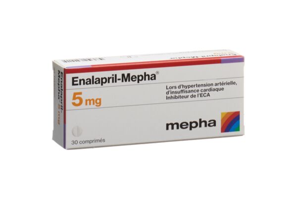 Enalapril-Mepha Tabl 5 mg 30 Stk