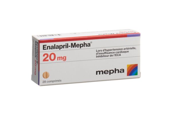 Enalapril-Mepha Tabl 20 mg 28 Stk
