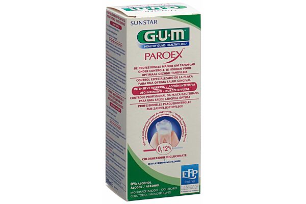 GUM Paroex bain de bouche 0.12 % chlorhexidine 300 ml