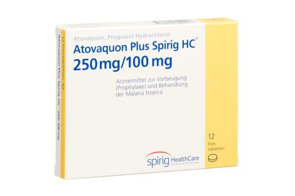 Atovaquone Plus Spirig HC cpr pell 250/100mg 12 pce