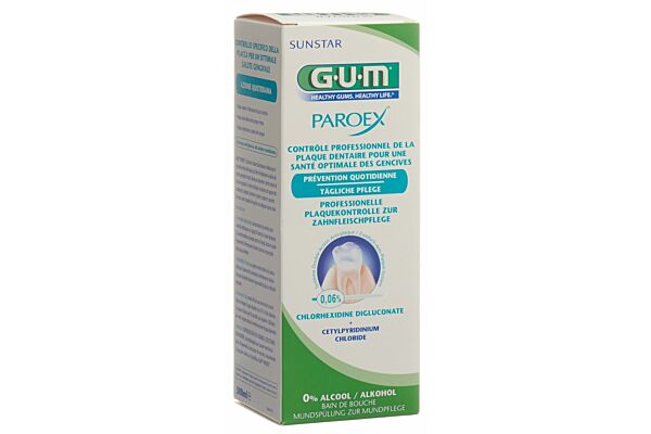 GUM Paroex bain de bouche 0.06 % chlorhexidine 500 ml