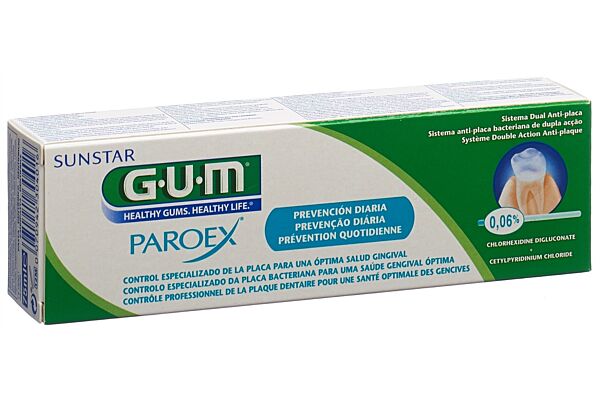 GUM Paroex dentifrice 0.06 % chlorhexidine 75 ml