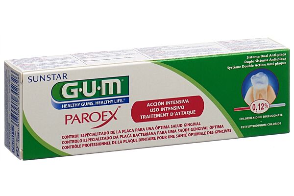 GUM Paroex dentifrice 0.12 % chlorhexidine 75 ml