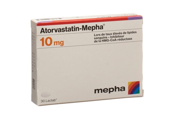 Atorvastatin-Mepha Lactab 10 mg 30 pce