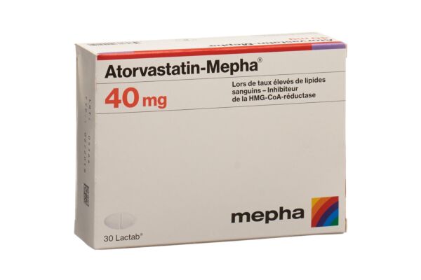 Atorvastatin-Mepha Lactab 40 mg 30 pce