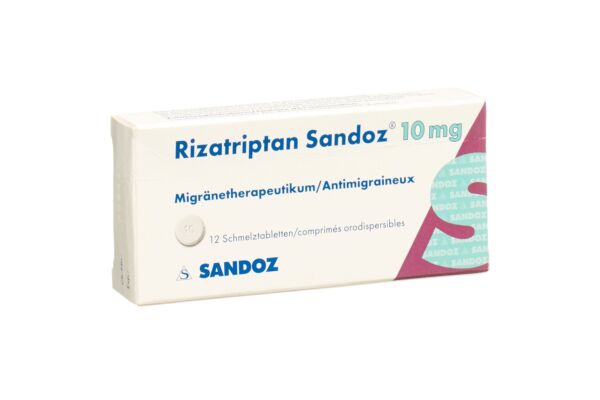 Rizatriptan Sandoz cpr orodisp 10 mg 12 pce