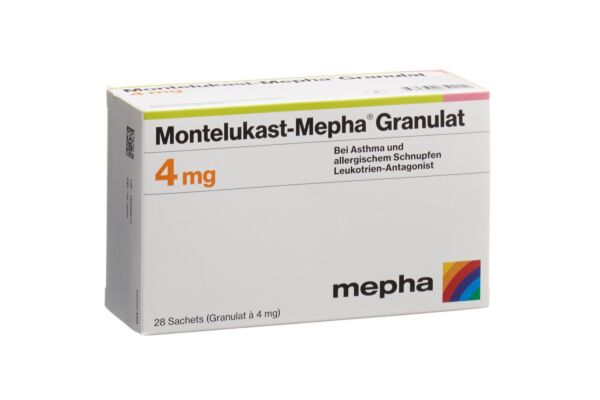 Montelukast-Mepha Gran 4 mg Btl 28 Stk
