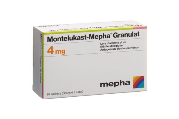 Montelukast-Mepha gran 4 mg sach 28 pce