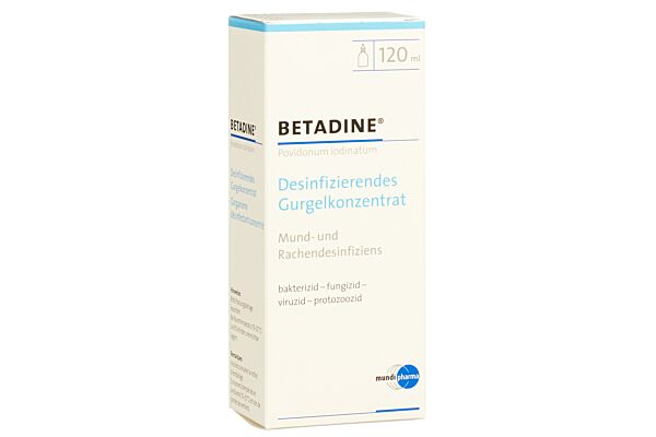 Betadine desinfizierendes Gurgelkonzentrat liq Fl 120 ml