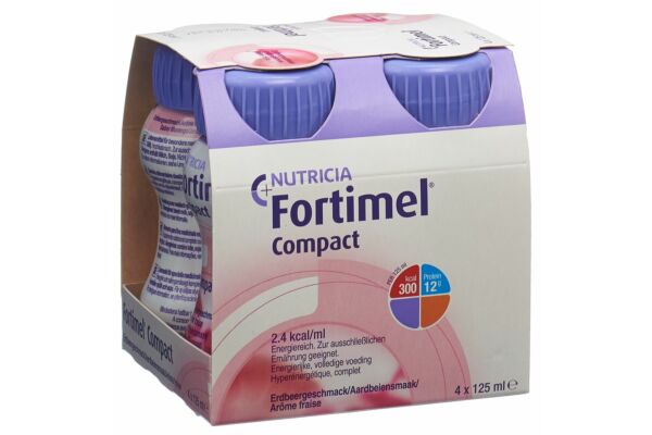 Fortimel Compact Erdbeer 4 Fl 125 ml