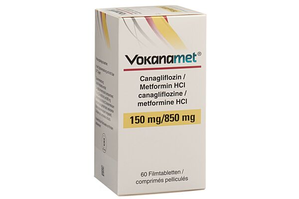 Vokanamet Filmtabl 150/850 mg 3 Ds 60 Stk