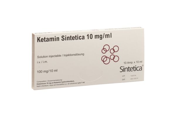 Ketamin Sintetica Inj Lös 10 mg/ml 10ml Ampullen 10 Stk