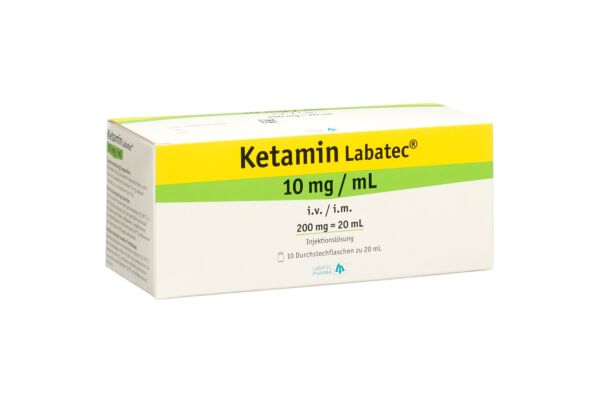 Ketamin Labatec Inj Lös 200 mg/20ml 10 Durchstf 20 ml