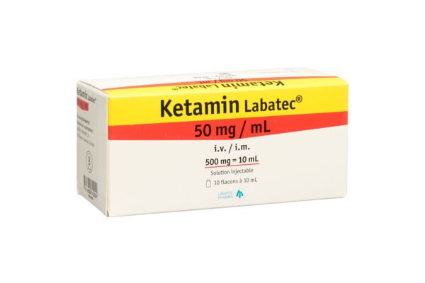 Ketamin Labatec Inj Lös 500 mg/10ml 10 Durchstf 10 ml