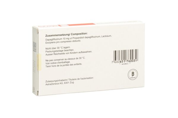Forxiga Filmtabl 10 mg 28 Stk