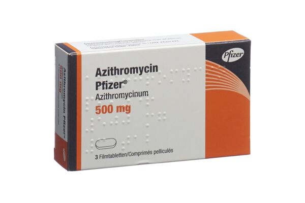 Azithromycin Pfizer cpr pell 500 mg 3 pce