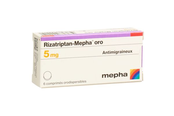 Rizatriptan-Mepha oro cpr orodisp 5 mg 6 pce
