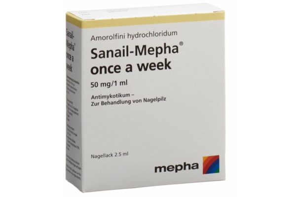 Sanail-Mepha once a week Nagellack 50 mg/ml Fl 2.5 ml