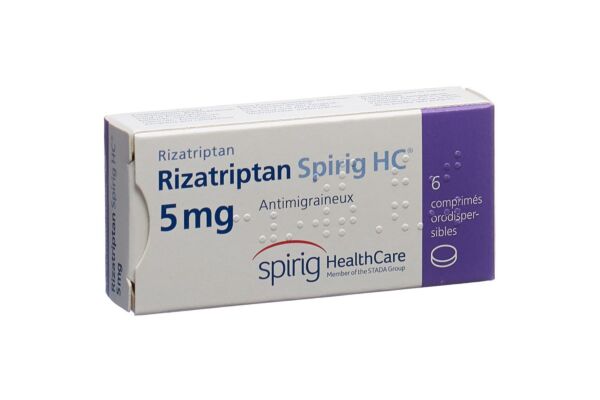 Rizatriptan Spirig HC Schmelztabl 5 mg 6 Stk