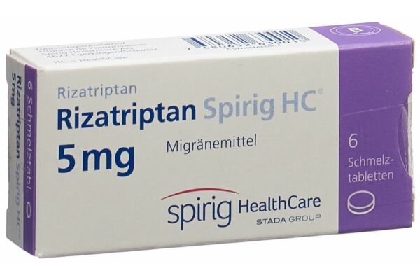 Rizatriptan Spirig HC cpr orodisp 5 mg 6 pce
