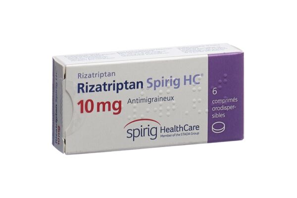 Rizatriptan Spirig HC cpr orodisp 10 mg 6 pce
