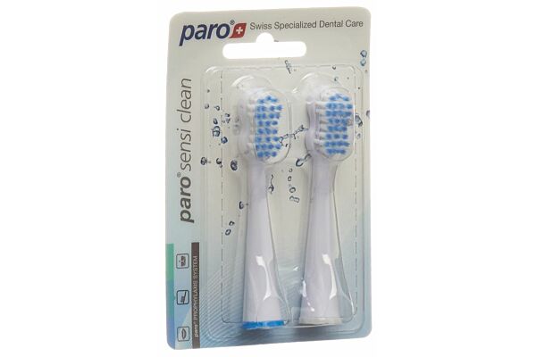 Paro sensi-clean Ersatzzahnbürste auf Schallzahnbürste 2 Stk
