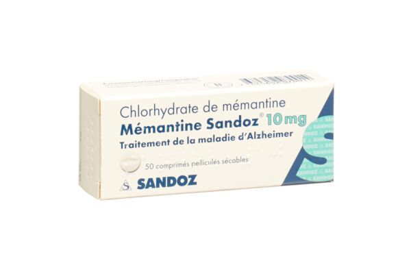 Mémantine Sandoz cpr pell 10 mg 50 pce