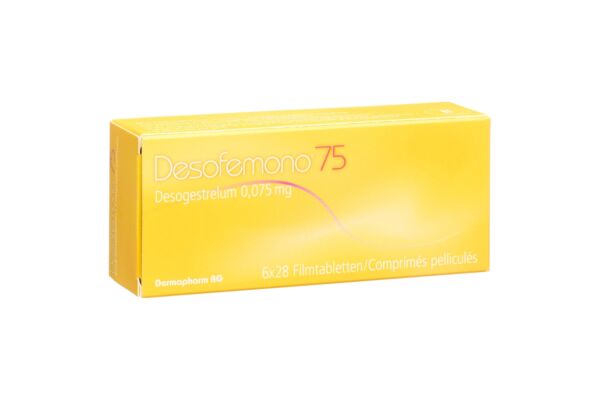 Desofemono cpr pell 0.075 mg 6 x 28 pce