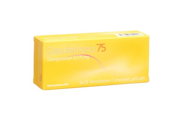 Desofemono cpr pell 0.075 mg 6 x 28 pce