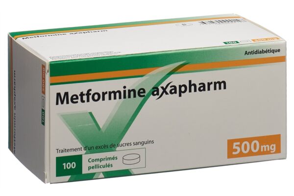 Metformine Axapharm cpr pell 500 mg 100 pce