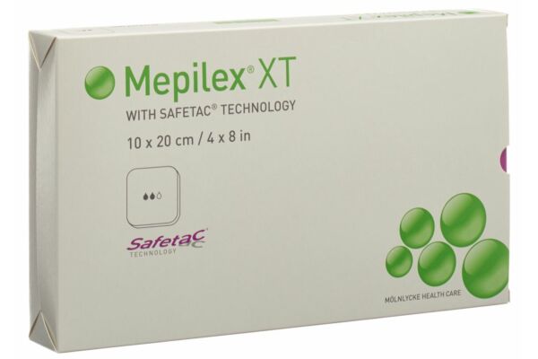 Mepilex Safetac XT 10x20cm stérile 5 pce