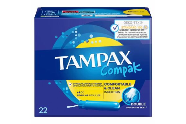 Tampax Tampons Compak Regular 22 Stk