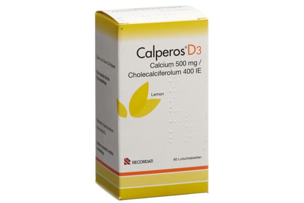 Calperos D3 cpr sucer lemon bte 60 pce