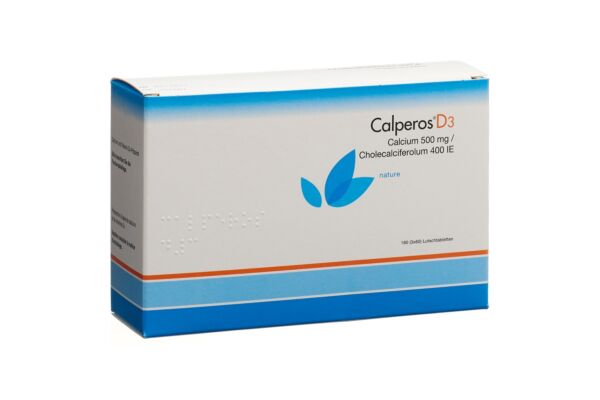 Calperos D3 cpr sucer nature bte 180 pce