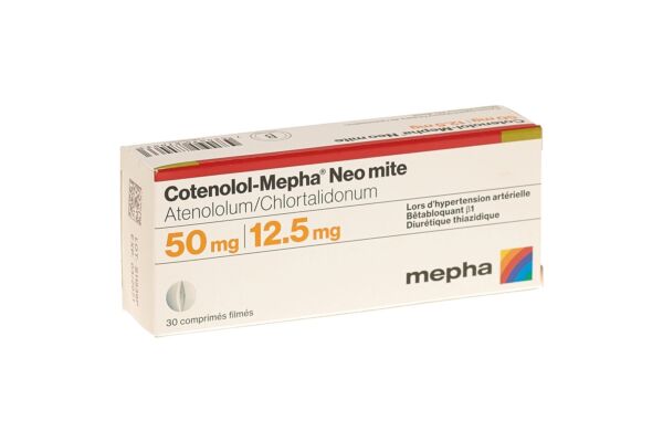Cotenolol-Mepha Neo mite cpr pell 50/12.5 30 pce
