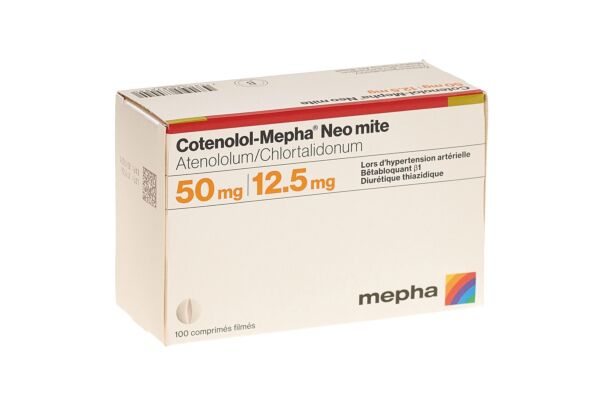 Cotenolol-Mepha Neo mite cpr pell 50/12.5 100 pce