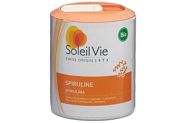 Soleil Vie Spirulina Tabl 500 mg aus biologischer Wasserkultur 180 Stk