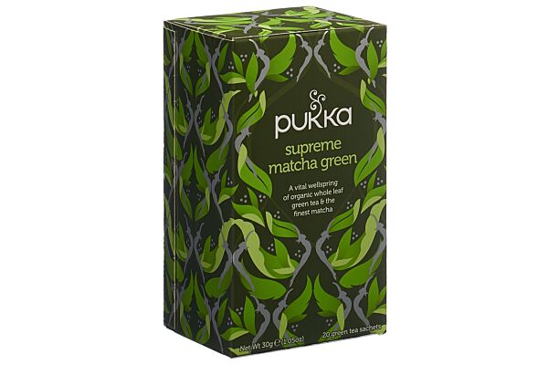 Pukka Thé Vert Matcha Suprême Tee Bio Btl 20 Stk