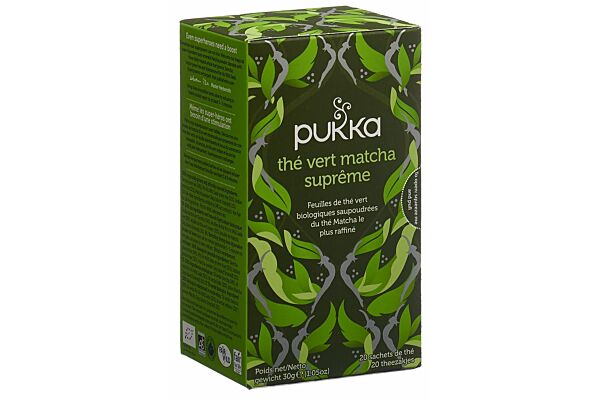 Pukka Thé Vert Matcha Suprême Tee Bio Btl 20 Stk