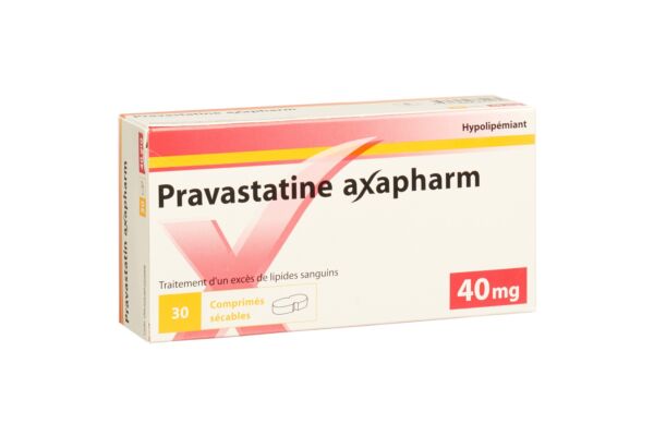 Pravastatine axapharm cpr 40 mg (sécables) 30 pce