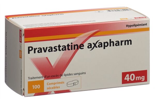 Pravastatine axapharm cpr 40 mg (sécables) 100 pce