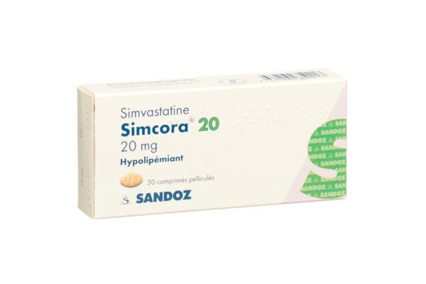 Simcora Filmtabl 20 mg 30 Stk
