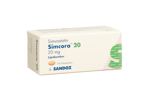 Simcora Filmtabl 20 mg 100 Stk