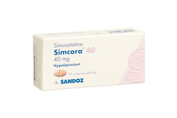 Simcora Filmtabl 40 mg 30 Stk