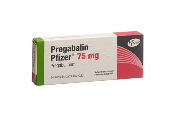 Pregabalin Pfizer caps 75 mg 14 pce